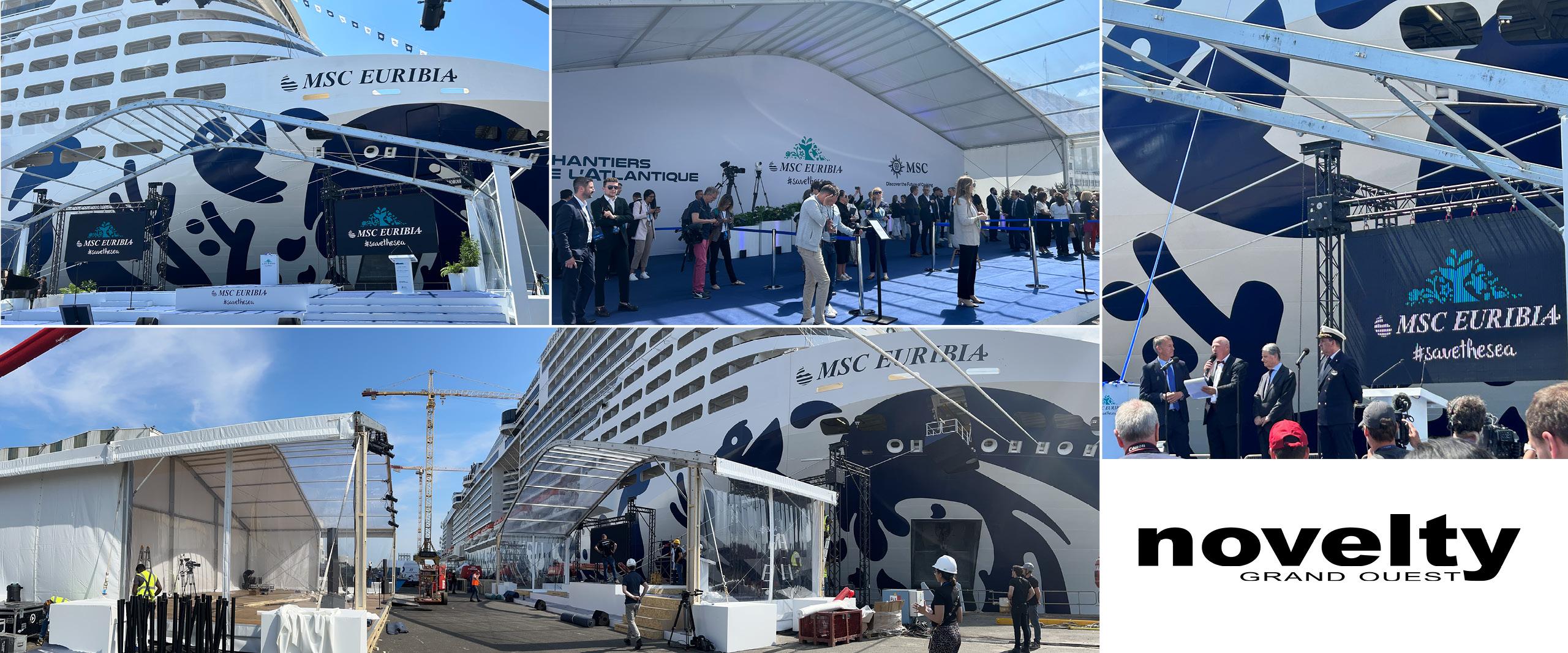 Visuel Cérémonie de lancement du Paquebot MSC Euribia